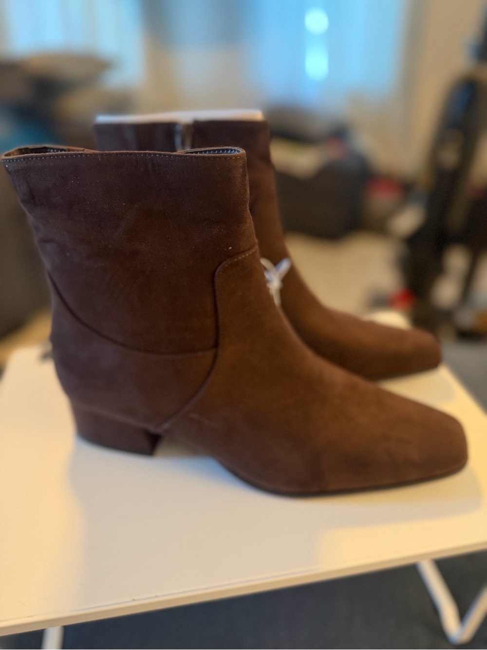 Universal Thread Dark Brown Suede Ankle Boots